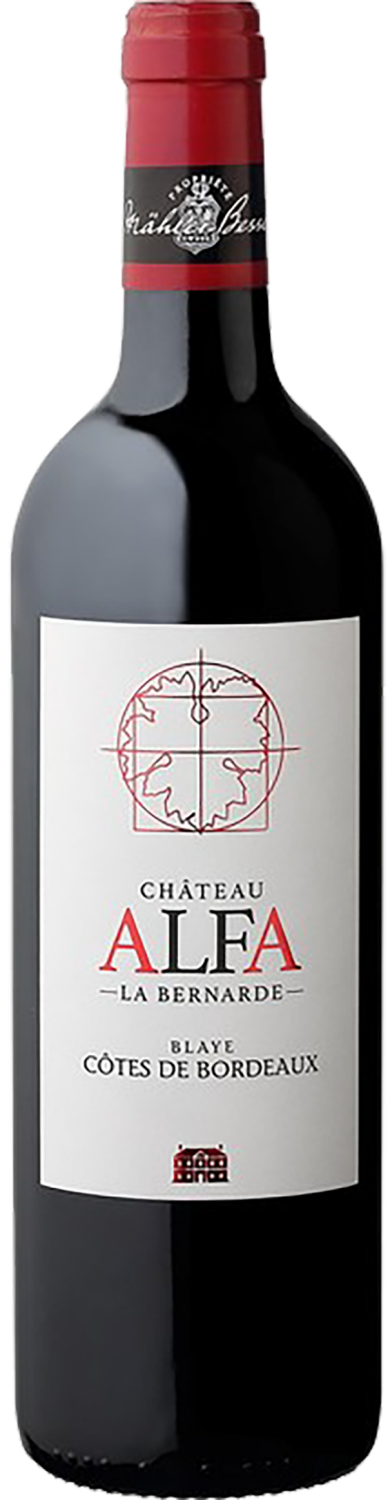 Вино Chateau Alfa la Bernarde Blaye-Cotes de Bordeaux AOC Шато Альфа ля Бернар Блай-Кот де Бордо AOC 0.75 л