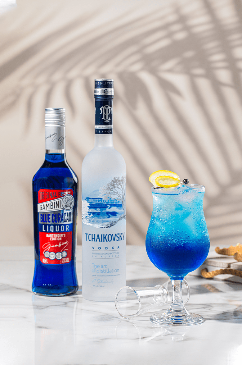 Ликёр Gambini Blue Curacao 0.7 л (Гамбини Блю Кюрасао), купить в магазине в  Тюмени - цена, отзывы