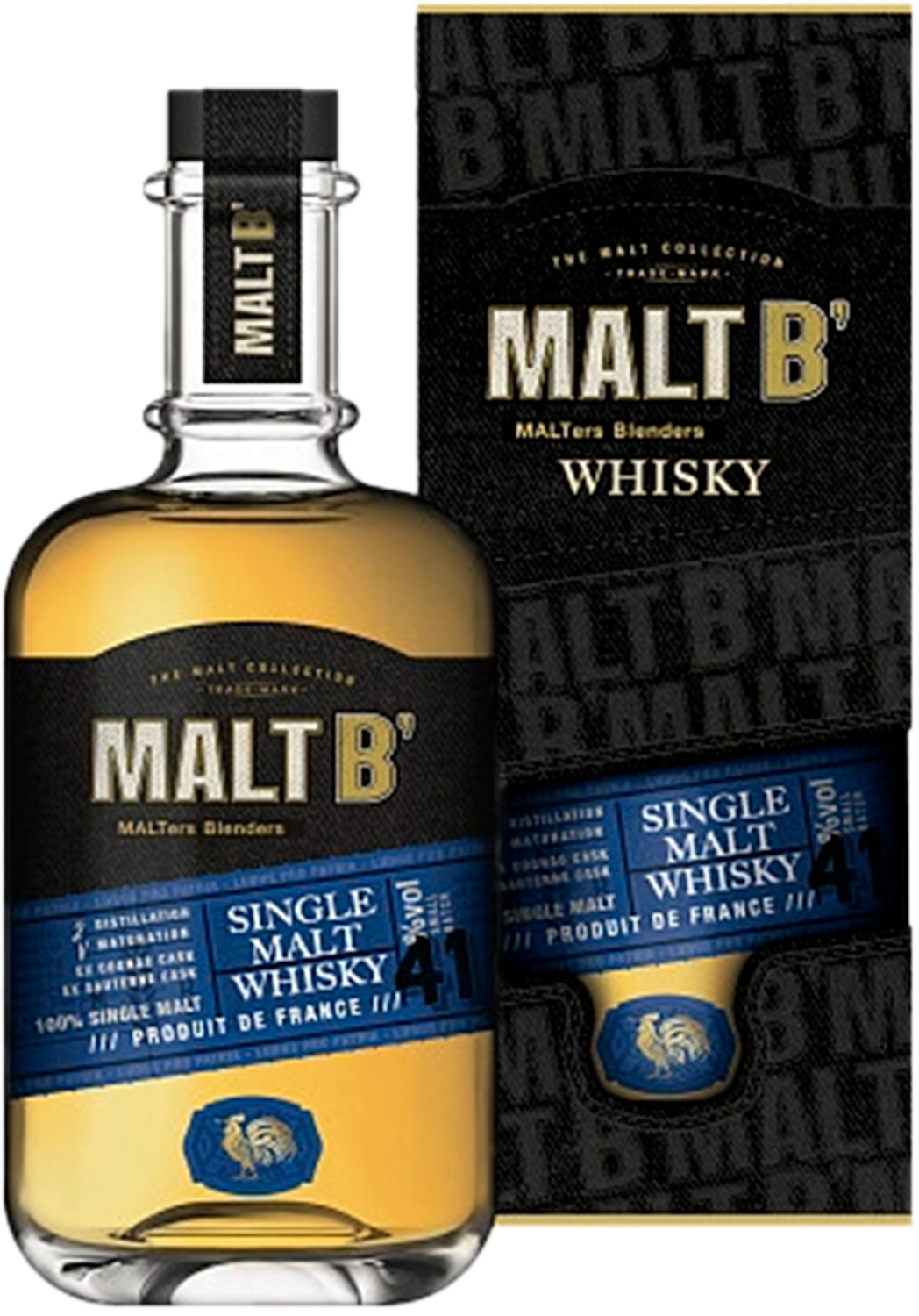 Молт Би Френч Солодовый Виски в подарочной упаковке 0.7 л