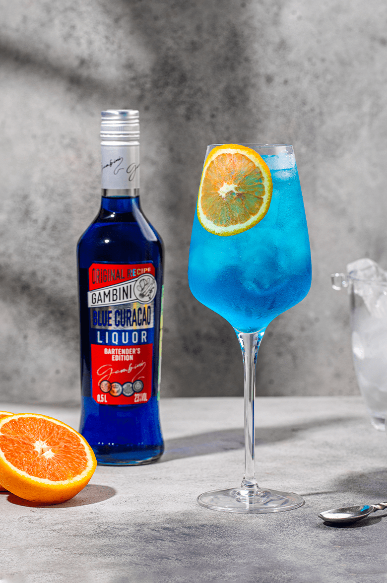 Ликёр Gambini Blue Curacao 0.5 л (Гамбини Блю Кюрасао ), купить в магазине  в Тюмени - цена, отзывы