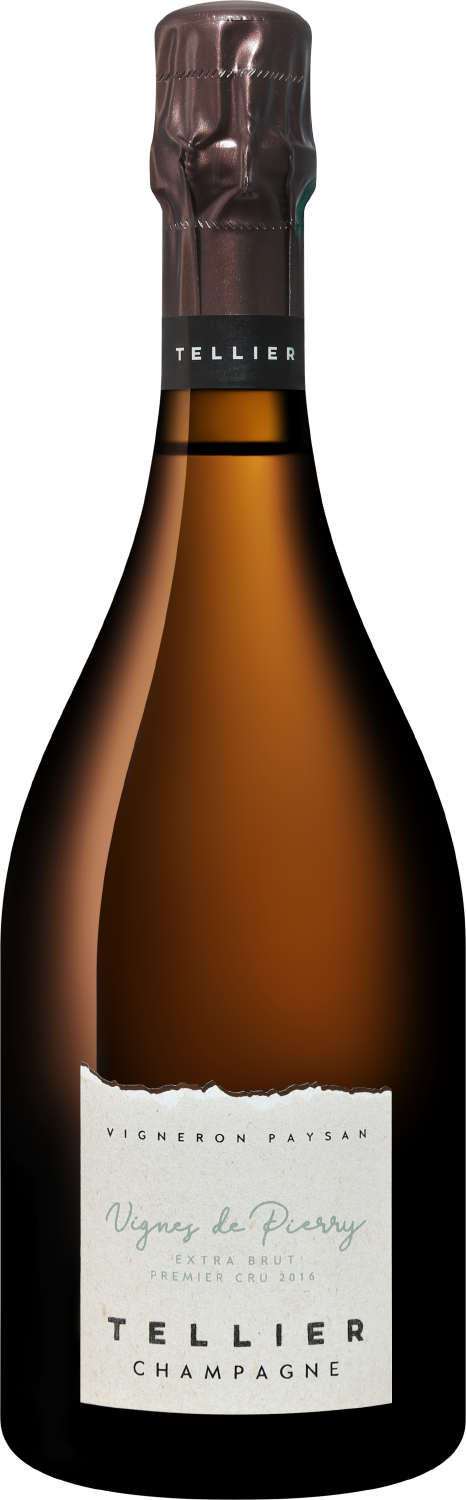 Шампань Телье Винь де Пьерри Премье Крю Шампань AOC Экстра Брют 2016 0.75 л
