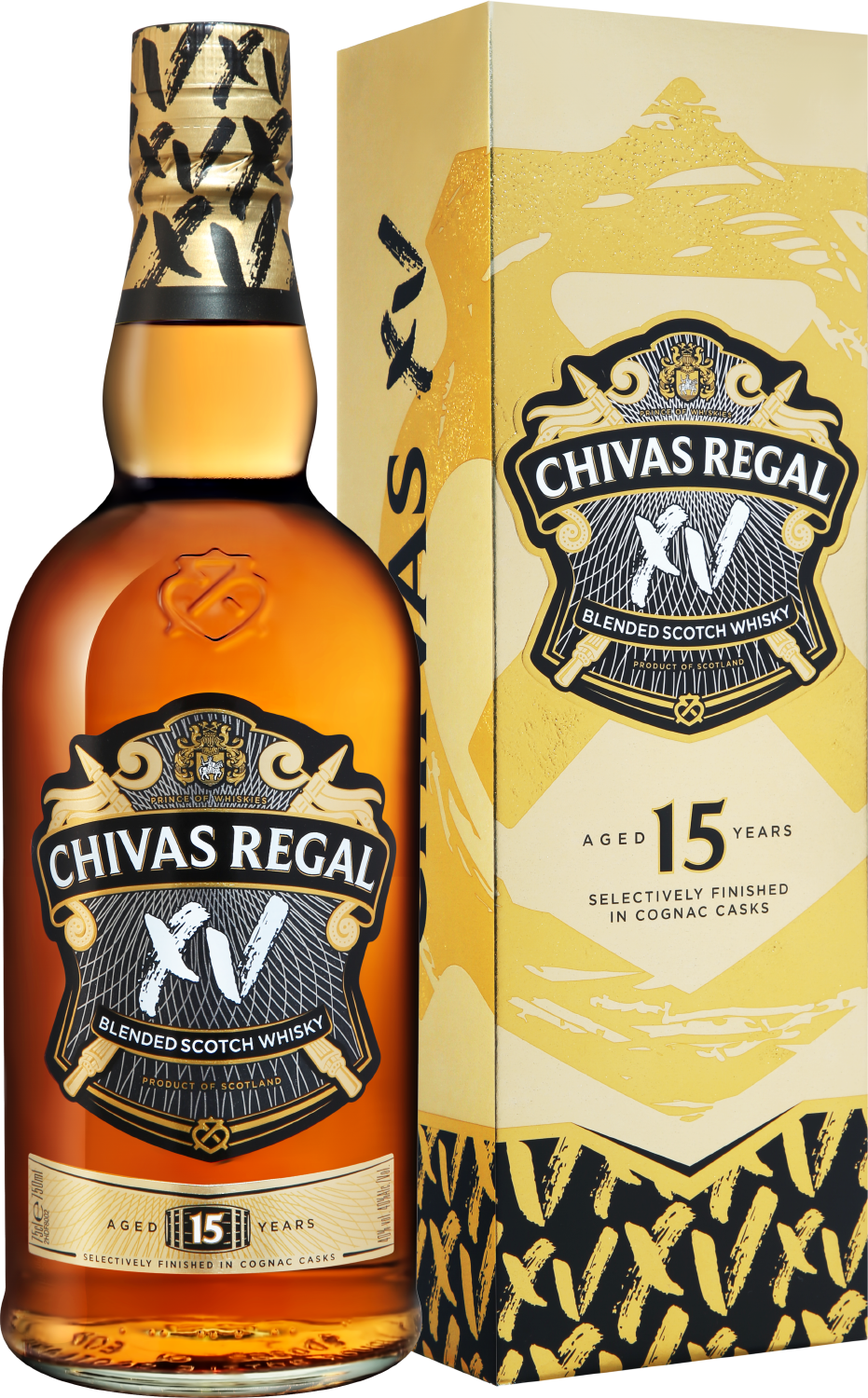 Чивас Ригал XV Блендед 15 Лет купажированный виски в подарочной упаковке 0.75 л
