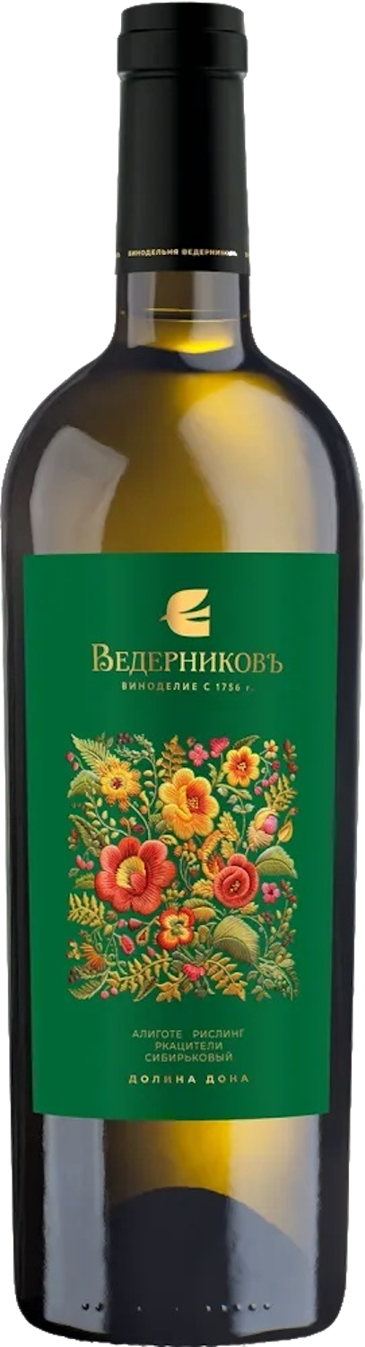 Долина Дона ЗГУ Белое Сухое Винодельня Ведерниковъ 0.75&nbsp;л