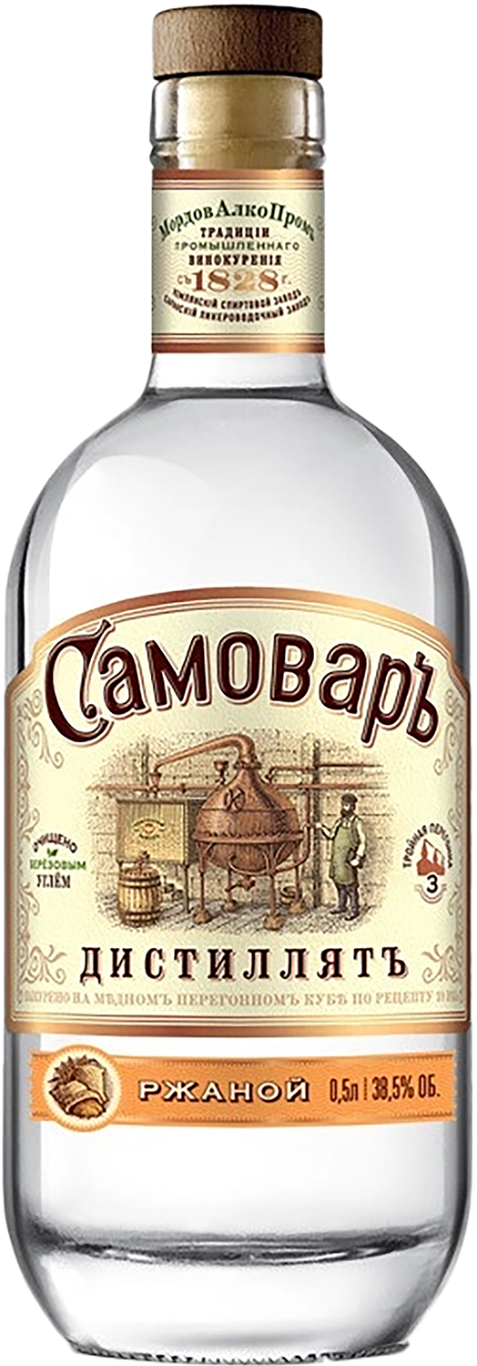Водка Samovar Rye Самовар Ржаной 0.5 л