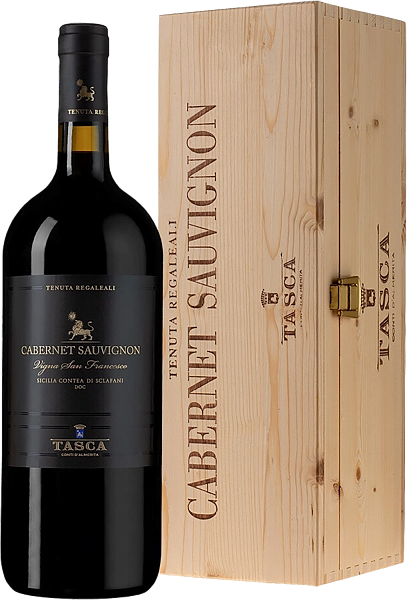 Tenuta Regaleali Cabernet Sauvignon Vigna San Francesco Sicilia DOС Tasca d'Almerita (gift box), 1.5 л в Тюмени