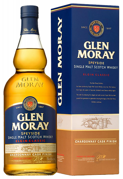 Glen Moray Elgin Classic Chardonnay Cask Finish Speyside Single Malt Scotch Whisky (Подарочная упаковка), 0.7 л в Тюмени