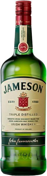 Jameson Triple Distilled Irish Whiskey, 1 л в Тюмени