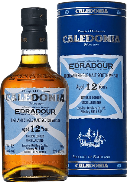 Edradour Caledonia Highland Single Malt Scotch Whisky 12 y.o. (gift box), 0.7 л в Тюмени