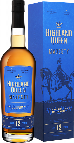 Highland Queen Majesty Single Malt Scotch Whisky 12 y.o. (gift box), 0.7 л