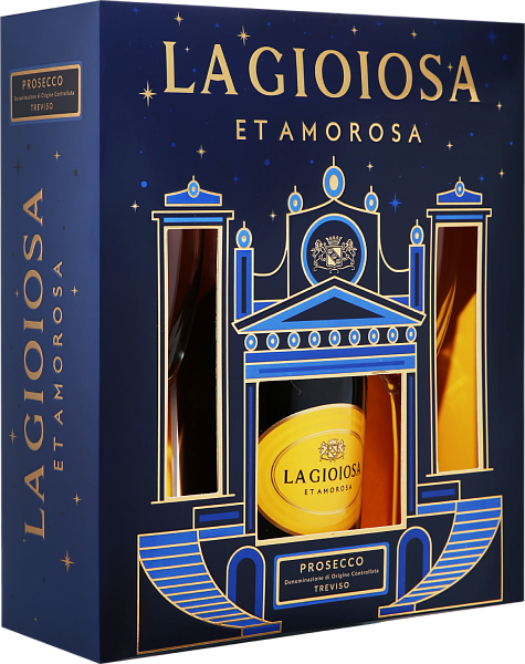 La Gioiosa Prosecco DOC in gift box with two glasses, 0.75 л в Тюмени