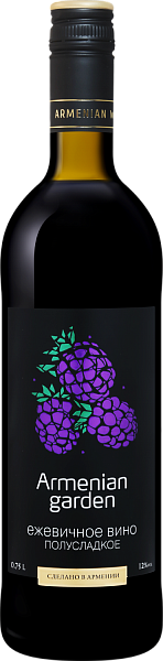 Armenian Garden Blackberry Oktemberyanskiy Wine and Brandy Factory, 0.75 л в Тюмени