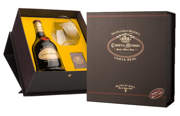 Cardenal Mendoza Carta Real Solera Gran Reserva (gift box with glass), 0.7 л в Тюмени